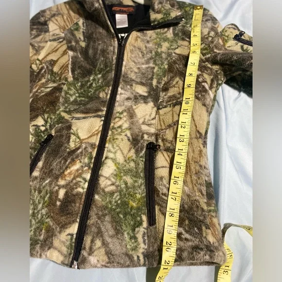 🥰😍Mossy True Timber Thick Fleeced Lined 4 Pocket Green Camouflage Warm Jacket - Picture 7 of 7